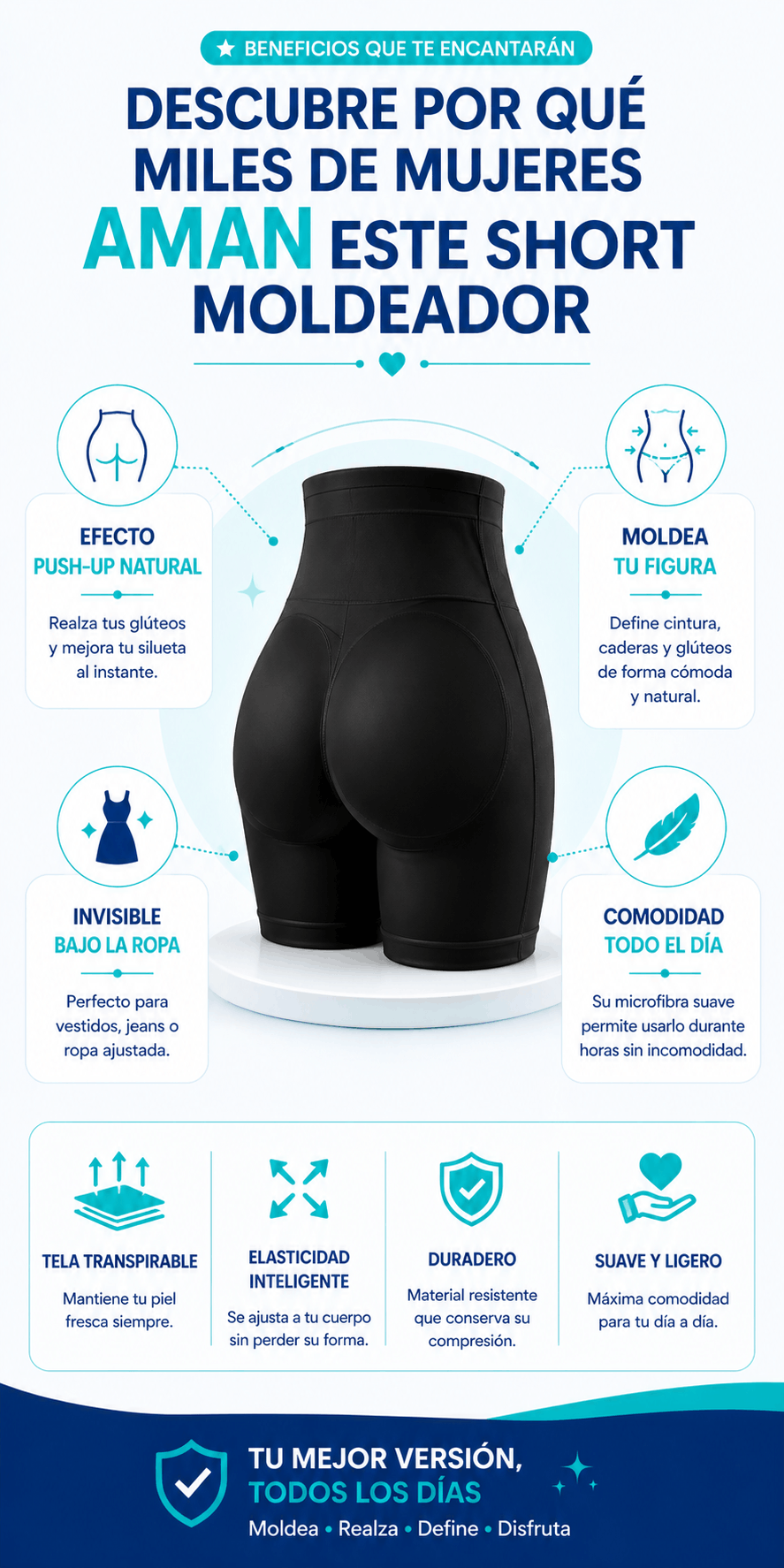 Panty Levanta Cola Moldeador Con Faja - PROMO 3x89.900