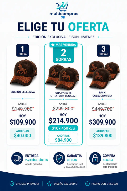 GORRA YEISON JIMENEZ EN CUERO Y GAMUZA