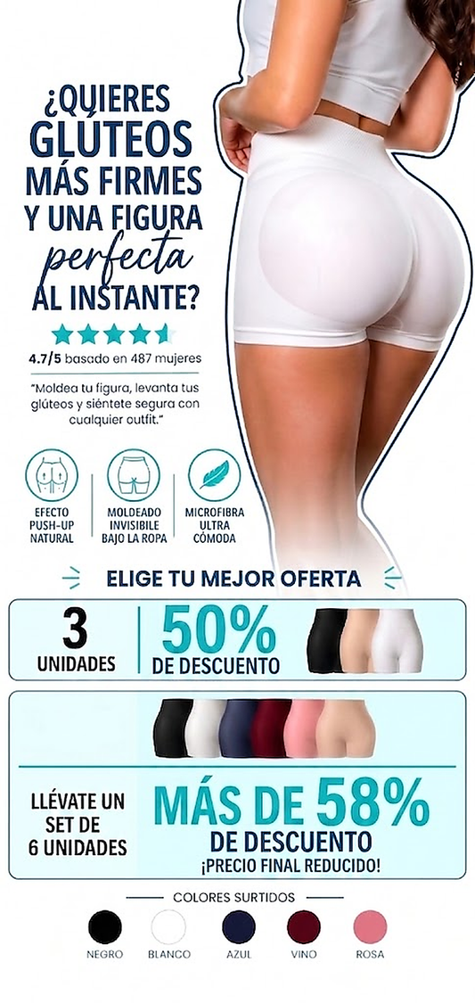 Panty Levanta Cola Moldeador Con Faja - PROMO 3x89.900